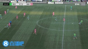 逆境开局！迈阿密客场0-1落后，德罗萨里奥无人盯防头球破门